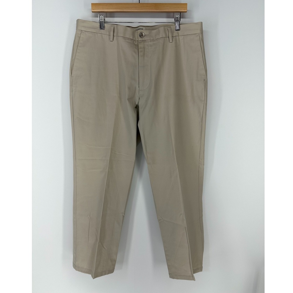 Dockers Chino Pants Mens 38x30 Tan Classic Fit Khaki Stretch Business Casual